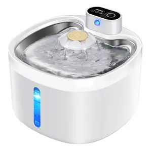 Großhandel ultra leise USB wiederauf ladbare 88oz/2.6L drahtlose Haustier Spender Springbrunnen Filter Feeder für Katzen mit Sensor