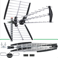 Antenne extérieure la plus puissante de WALITO WC-233-Antenne TV longue portée avec antenne Yagi à gain élevé, pour tous les téléviseurs-Support Full HD 8K 1080P