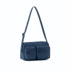 Sac bandoulière unisexe imperméable à carreaux avec fermeture éclair, deux poches avant, léger, 7L, sac messager, minimaliste, décontracté - Product Image 2