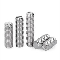 Vis à tête fraisée sans tête en acier inoxydable GB73 304, jeu de vis à tête fendue, M1.2 M1.4 M1.6 M2 M2.5 M3 M4 M5 M6 M8 métrique