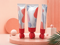 Tube Kosmetik Kosong Bentuk Bunga Spesial Diameter 40mm, Bahan PE Laminasi ABL Tren 2026, Tutup Sekrup, Sablon Sutra