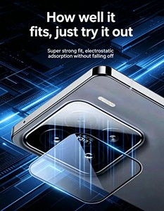 Protection d'objectif en verre trempé 3D de qualité supérieure Eagle Eye pour caméra Vovo IQOO 15 T 13 ultra V2564a, film facile à installer - Product Image 6