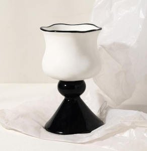 Tasse en céramique créative simple à pieds hauts Verres à <span class=keywords><strong>vin</strong></span> rouge exquis rétro - Product Image 6