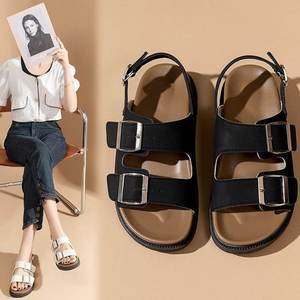 Sandales d'extérieur en PVC à bout ouvert pour femmes, antidérapantes, à talon épais, vente en gros - Product Image 1