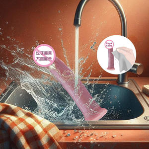 Big Size Double Layer Flüssig silikon Dildo Saugnapf zum Massieren für den individuellen Gebrauch oder Paare verbessern die sinnliche Erfahrung - Product Image 5