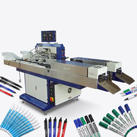 Machine de sérigraphie automatique pour stylos à bille à hydrolyse, pour numérotation, marquage et décoration de surfaces de tableau blanc