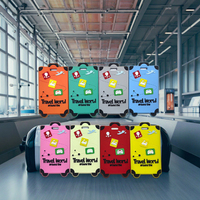 Étiquette à bagage en silicone souple avec logo personnalisé, tableau de nom en PVC étanche antiperte pour carte d'embarquement, identification logistique