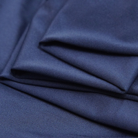 Tissu jersey tricoté en trame léger, teint uni, extensible, résistant à l'abrasion, séchage rapide, 160 g/m², 94 % polyester, 6 % élasthanne, pour femme, OEM