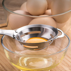 Séparateur de blanc d'œuf en acier inoxydable 304, filtre à œufs créatif, outil de pâtisserie - Product Image 3