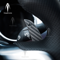 Accessoires intérieurs de voiture : Levier de vitesses magnétique en fibre de carbone pour volant, design personnalisable, couleur au choix pour 2015-2023