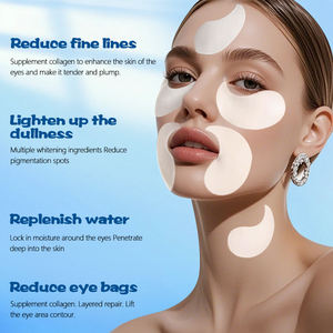 プライベートラベルホワイトニングブライトニングアイマスク透明バイオコラーゲンジェルパッチダークサークルの腫れ水分補給を軽減 - Product Image 3