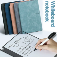 Carnet de notes effaçable personnalisé en cuir PU double face pour étudiants, tableau de planification, tableau de notes de bureau