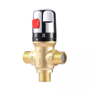 Robinet mélangeur thermostatique tout cuivre pour petite cuisine, commerce extérieur, chauffe-eau solaire, contrôle de la température, commerce transfrontalier - Product Image 1