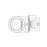 Haut-parleur mono de 3 pouces, 4 ohms, 35 watts, pour systèmes audio vocaux