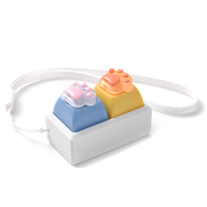 Vente en gros : Nouveaux capuchons de touches personnalisés en forme de patte de chat pour clavier mécanique de gaming, porte-clés décoratifs - Product Image 6