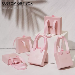 Customized Rectangle Jewelry Packaging <b>Box</b> with Lid and Handle for <b>Bracelets</b> Display Storage Printed Logo Design - Product Image 5