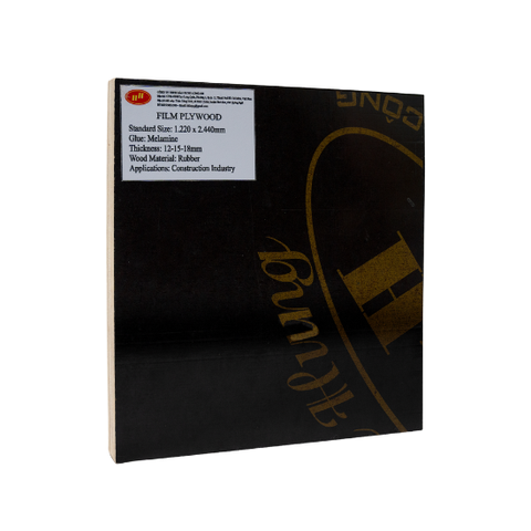 Vietnam Manufacturer's Fast Delivery 15mm Black Film Faced Plywood Anti-Slip 18mm 4x8 MDF Mainly Birken Material E1 Formaldehyde