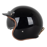 Casque de moto vintage SOMAN homologué DOT pour hommes et femmes, casque jet d'été, casque ouvert pour moto tout-terrain, casque de conduite électrique, cascos