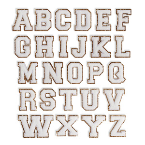 Bán buôn tùy chỉnh màu đen hồng tím đa màu chữ Chenille sắt trên các bản vá lỗi - Product Image 5