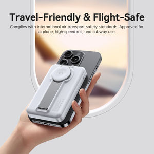 사용자 정의 15W 휴대용 미니 10000mah 고속 충전 마그네틱 무선 발전소 더블 USB 및 전원 은행 - Product Image 3