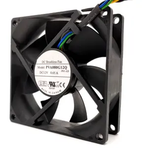 PVA080G12Q 8025 12V 0.65A 8CM 4-pin PWM temperature controlled CPU fan frequency conversion fan