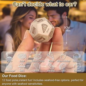 2-Piece Decision-Making <strong>Dice</strong> Gift Set for Father's Mother's Day Wedding-Stocking Stuffers for <strong>Men</strong> Women Food Date <strong>Dice</strong> - Product Image 3