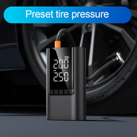 Car Inflator 12V 6000mAh Jump Starter Inflator Car Air Pump Car Tyre Air Pump All-in-One Battery Booster Power Bank for Vehicles