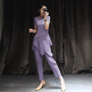 Venta caliente gran precio adecuado viaje de negocios de las <span class=keywords><strong>mujeres</strong></span> conjuntos de ropa 2020 2 piezas - Product Image 2