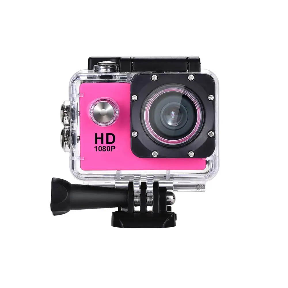 Factory price action sports camera hd 720p digital cameras 2 inch screen waterproof camera video recorder
