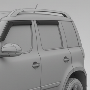 Viseras Acrílicas para Ventanas <span class=keywords><strong>de</strong></span> Skoda <span class=keywords><strong>Yeti</strong></span> 2009-2017, Protector <span class=keywords><strong>de</strong></span> Lluvia Autoadhesivo Acrílico, Juego <span class=keywords><strong>de</strong></span> 4 Piezas - Product Image 2