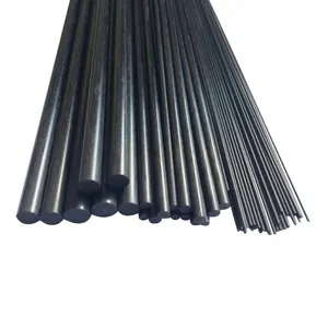 High Strength Carbon Fibre Solid Rod In Various Sizes From 0.5mm To 50mm Carbon Type Rod Bar