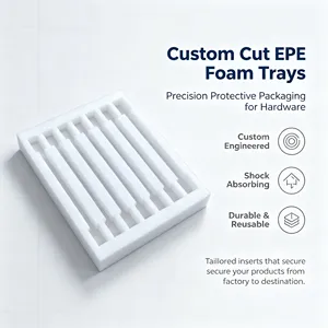 Custom <b>Shaped</b> <b>Foam</b> Inserts Sponge Packaging 18-30kg/m³ Shockproof <b>Foam</b> Liner <b>For</b> Tool Case 3-5 Working Days Lead Time - Product Image 3