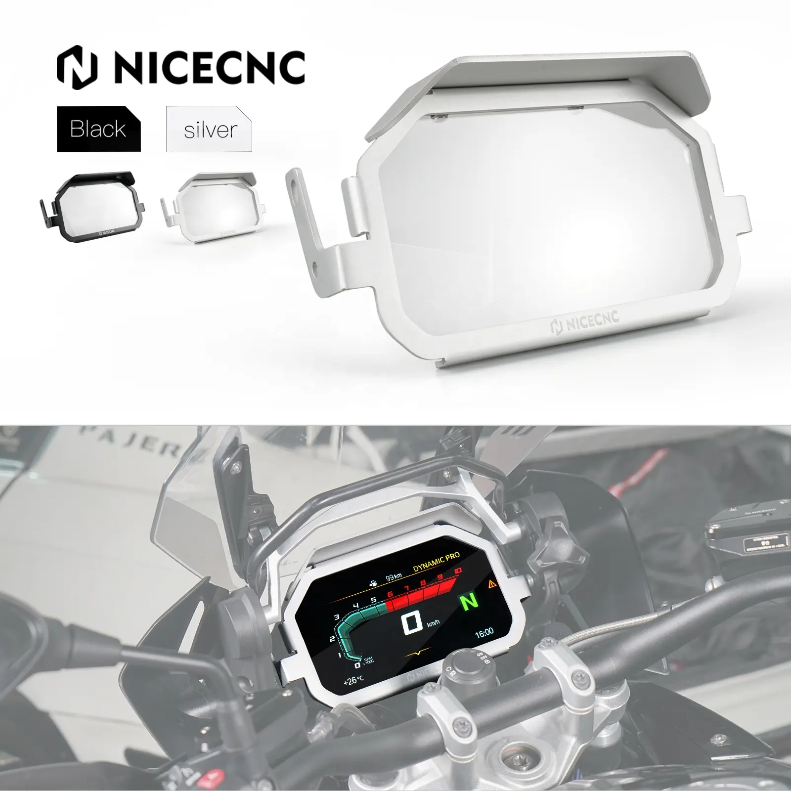 Protection d'écran de cadre antivol d'affichage de moto NiceCNC pour BMW R1250GS /Adventure 2018-2023