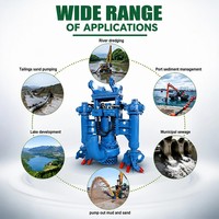 Pompa Lumpur Hidrolik Submersible untuk Penggalian Pasir Sungai, Pompa Pengaduk Lumpur Aliran Tinggi