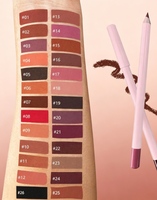 Crayon à lèvres mat, lisse, facile à appliquer, stylo rouge à lèvres rose, 25 couleurs disponibles, imperméable, longue tenue, contour des lèvres