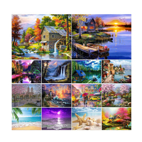 Usine OEM ODM, Vente en Gros, Personnalisation, Kits de Peinture Diamant 5D Couleurs, Style Américain, Paysages et Animaux