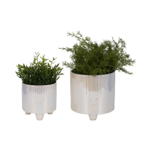 Vasi cilindrici moderni con piedistallo per uso interno ed esterno - Product Image 2