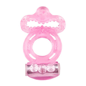 Harga Murah cincin penis kristal warna merah muda produk mata kambing plastik mainan pria cincin kemaluan - Product Image 2