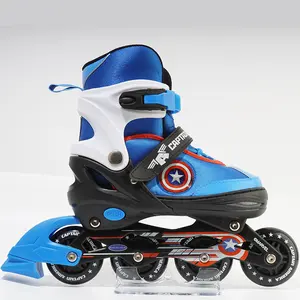 עיצוב חדש 4 גלגלים סוגר אלומיניום מהבהב גלגיליות נעליים עבור גלגיליות רולר מתכווננת ילד