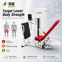 Máquina de prensa de piernas horizontal SK Smart Gym con control digital de resistencia y pantalla táctil, equipo comercial para gimnasio, fabricante OEM