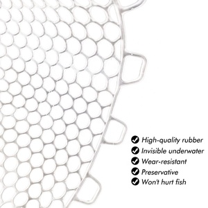 PVC pêche à la mouche épuisette Silicone caoutchouc sac remplacement matériel de pêche pour pêche à la <span class=keywords><strong>carpe</strong></span> épuisette - Product Image 5