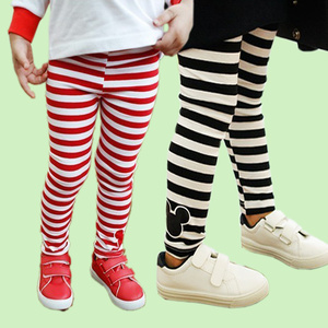 Pantalons décontractés rayés en polyester/coton pour filles, antistatiques et respirants, vente en gros, du fabricant chinois - Product Image 2