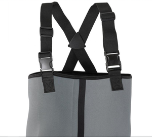 Waders de pêche en néoprène 4 mm 100% imperméables AVEC <span class=keywords><strong>BOTTES</strong></span> EN CAOUTCHOUC Protection de la poitrine Waders de pêche en plein air Waders de pêche à la mouche - Product Image 5