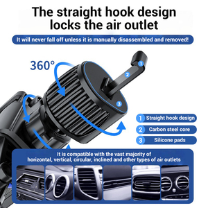 Support de déformation par gravité de Navigation Acar bras de pince de sortie d'air de voiture support magnétique Invisible créatif support de téléphone Portable - Product Image 2