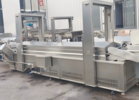 Nouvelle ligne de production entièrement automatique pour la friture d'anneaux d'oignon, grande friteuse à température constante pour poisson queue de cheval