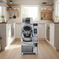 Robot de cuisine intelligent T-Chef TC-40EA, design futuriste et science-fiction, en acier inoxydable, pour bunker souterrain.