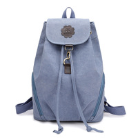 Sac à dos en toile ciré pour femme, sac d'école de couleur Pastel, style vintage, logo personnalisé, cordon rose, pour enfants, nouvelle collection