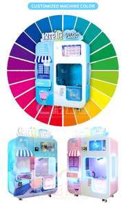 Máquina Expendedora de algodón de azúcar inteligente totalmente automatizada, pantalla táctil Digital, nueva condición, para negocios de autoservicio al aire libre - Product Image 5