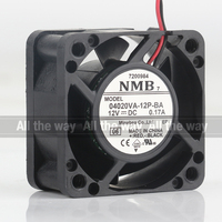 Nouveau ventilateur de refroidissement industriel 24V 48V 12V 0.17A AC EC 4020 40X40X20MM 4CM pour convertisseur de machine de contrôle industriel 2 fils 04020VA-12P-BA