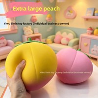 Jouet anti-stress créatif en TPR en forme de pastèque simulée, grande taille, pour le soulagement du stress, emballage en boîte, modèle transfrontalier